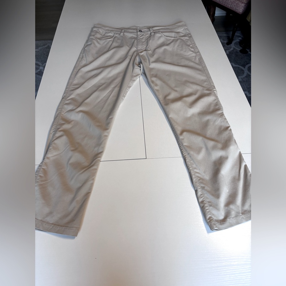Tasq Motion Pant Tailored Fit Size 36 In Light Stone